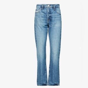 NWT Frame Le Slouch straight-leg low-rise classic blue denim jeans size 26